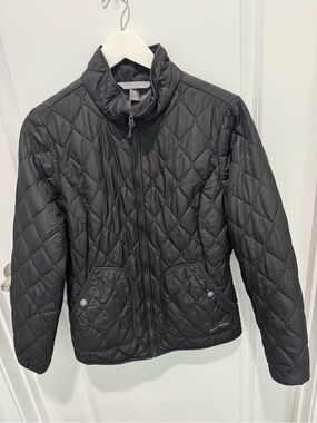 Eddie Bauer Black Quilted Women’s Jacket M NWOT Excellent  New Never Worn